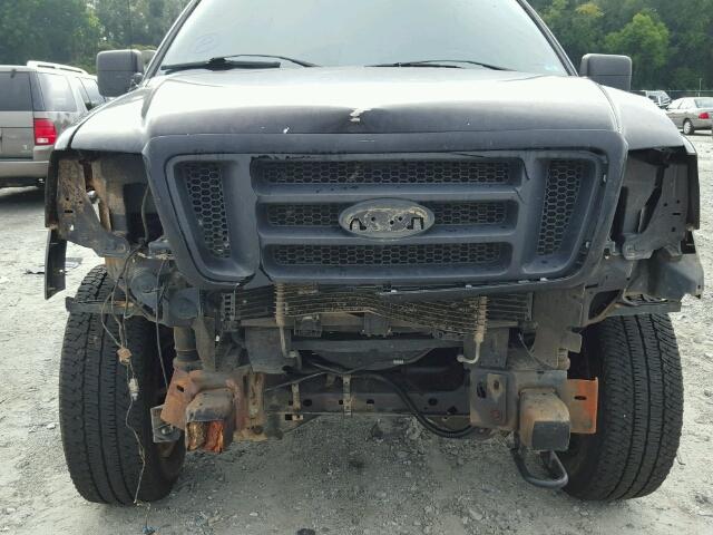 1FTPW04507KB10791 - 2007 FORD F150 BLACK photo 9