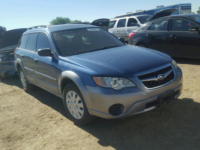 4S4BP60C787352573 - 2008 SUBARU OUTBACK BLUE photo 1