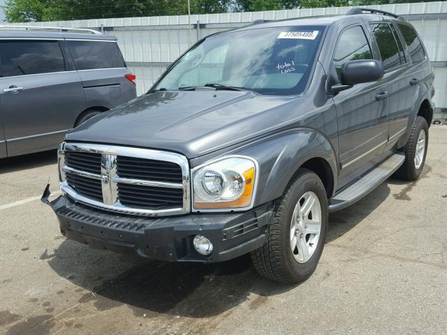 1D4HB58D84F180755 - 2004 DODGE DURANGO LI GRAY photo 2