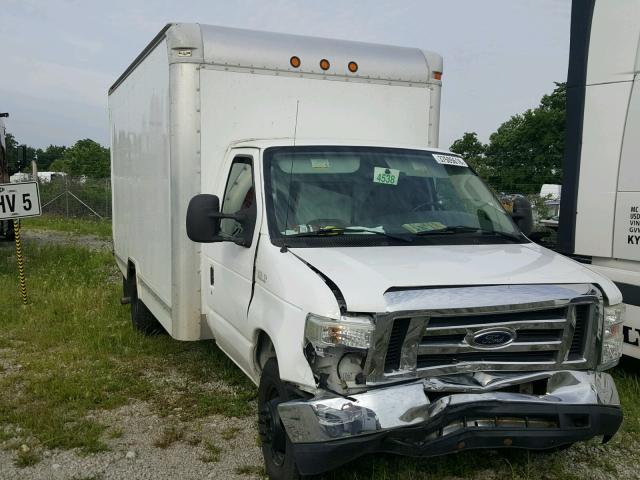 1FDWE35L08DB52103 - 2008 FORD E350 WHITE photo 1