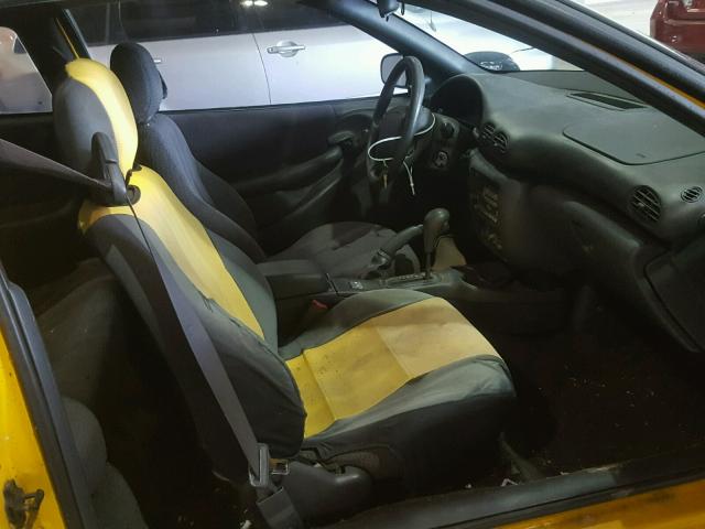 1G2JB12F027292236 - 2002 PONTIAC SUNFIRE SE YELLOW photo 5