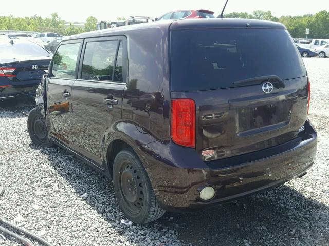 JTLKE50E881039027 - 2008 TOYOTA SCION XB 紫色 照片 3