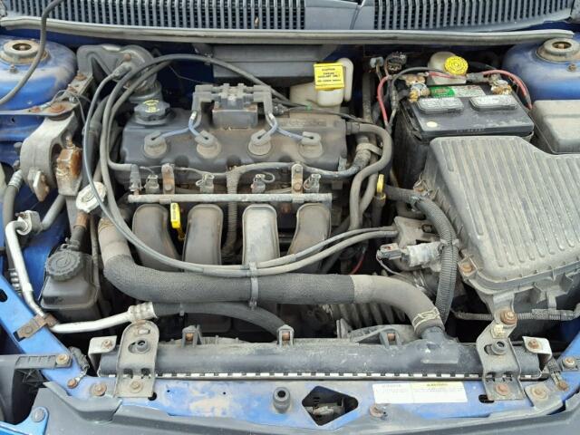 1B3ES56C34D645451 - 2004 DODGE NEON BLUE photo 7