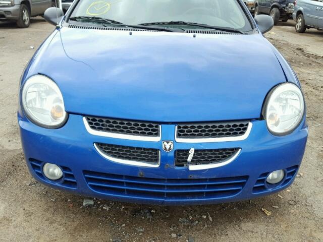 1B3ES56C34D645451 - 2004 DODGE NEON BLUE photo 9