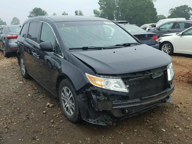 5FNRL5H45CB069288 - 2012 HONDA ODYSSEY EX BLACK photo 1