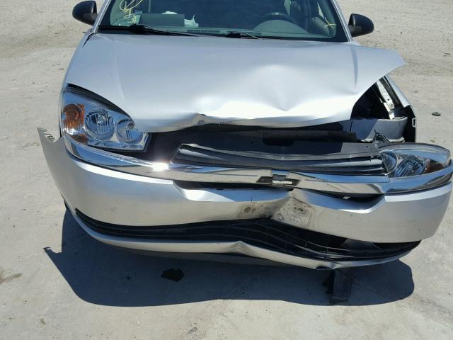 1G1ZT52835F261375 - 2005 CHEVROLET MALIBU LS ვერცხლისფერი ფოტო 9