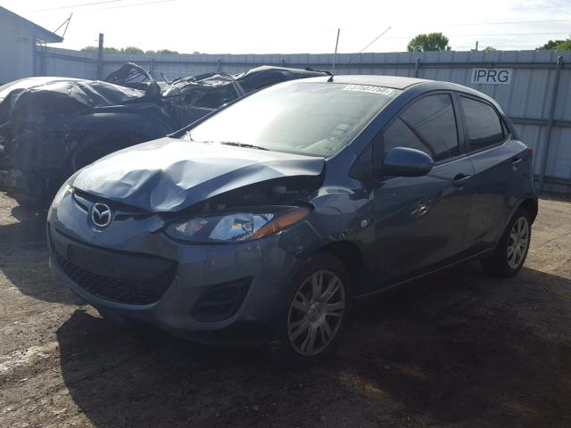 JM1DE1KY7E0185635 - 2014 MAZDA MAZDA2 SPO BLUE photo 2