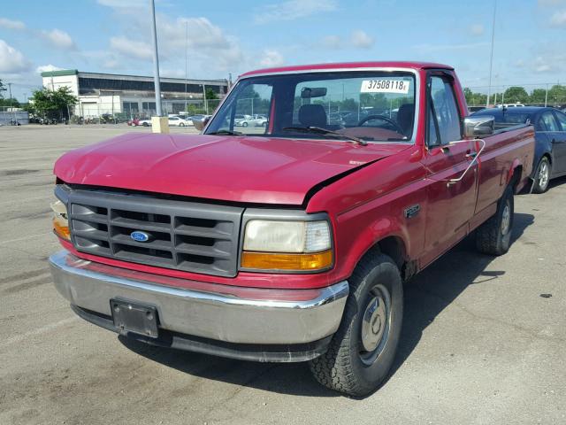1FTEF25Y1RNA70220 - 1994 FORD F250 RED photo 2
