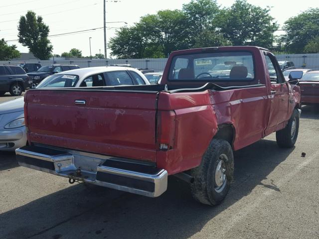 1FTEF25Y1RNA70220 - 1994 FORD F250 RED photo 4