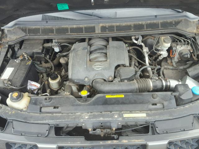 1N6AA06B05N554821 - 2005 NISSAN TITAN XE GRAY photo 7