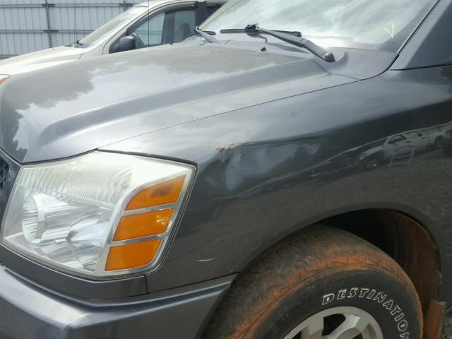 1N6AA06B05N554821 - 2005 NISSAN TITAN XE GRAY photo 9