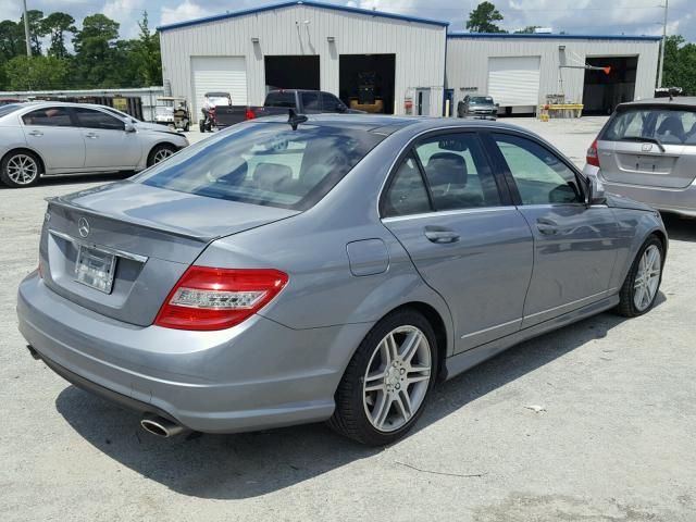 WDDGF56X28R039829 - 2008 MERCEDES-BENZ C 350 SILVER photo 4