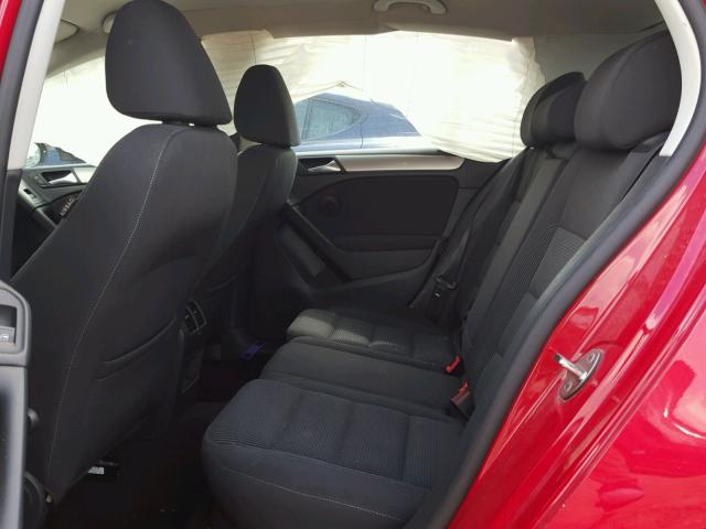WVWDB7AJ1DW132036 - 2013 VOLKSWAGEN GOLF RED photo 6