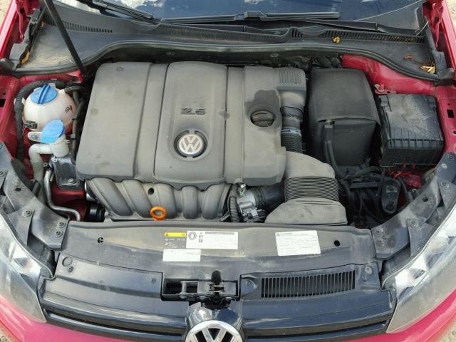 WVWDB7AJ1DW132036 - 2013 VOLKSWAGEN GOLF RED photo 7