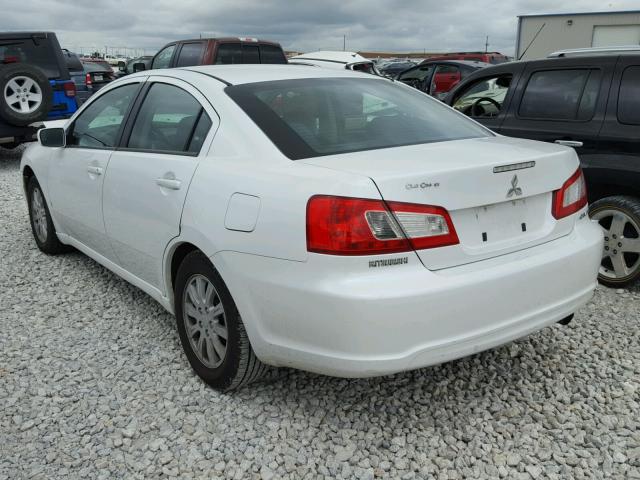 4A32B2FF3CE025182 - 2012 MITSUBISHI GALANT FE WHITE photo 3