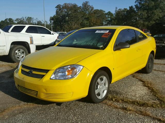 1G1AK15FX77388012 - 2007 CHEVROLET COBALT YELLOW photo 2