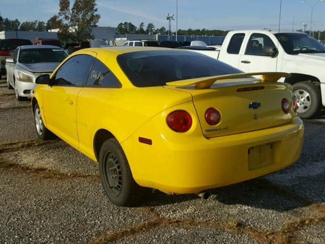 1G1AK15FX77388012 - 2007 CHEVROLET COBALT YELLOW photo 3