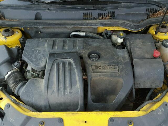 1G1AK15FX77388012 - 2007 CHEVROLET COBALT YELLOW photo 7