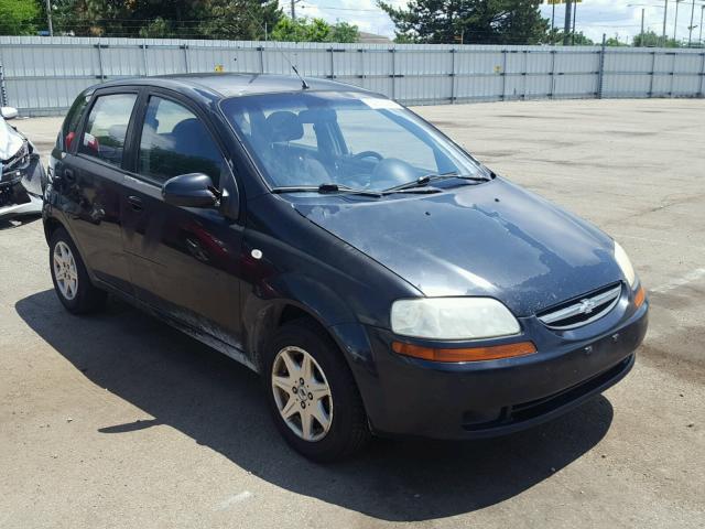KL1TD66657B732078 - 2007 CHEVROLET AVEO BASE Noir photo 1