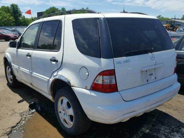 4JGAB54E62A323205 - 2002 MERCEDES-BENZ ML 320 WHITE photo 3