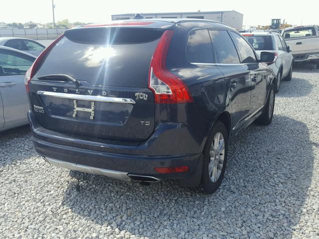 YV440MDM4F2726539 - 2015 VOLVO XC60 T5 BLUE photo 4