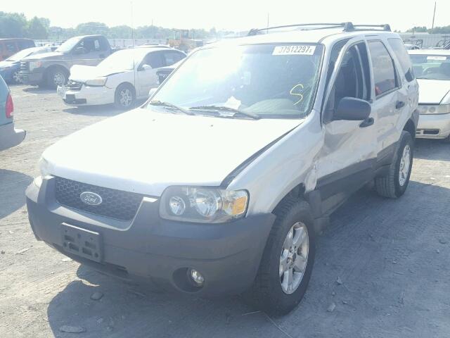 1FMYU03115KD11150 - 2005 FORD ESCAPE XLT SILVER photo 2