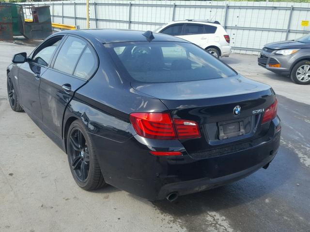 WBAFR7C55DC823315 - 2013 BMW 535 I BLACK photo 3