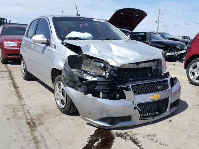 KL1TD66E49B326562 - 2009 CHEVROLET AVEO LS GRAY photo 1