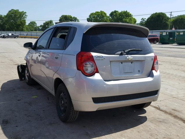 KL1TD66E49B326562 - 2009 CHEVROLET AVEO LS GRAY photo 3