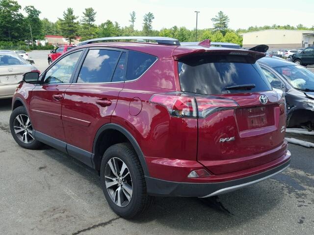 JTMRFREVXJD223171 - 2018 TOYOTA RAV4 ADVEN RED photo 3