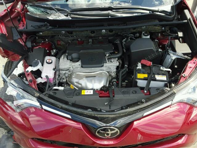 JTMRFREVXJD223171 - 2018 TOYOTA RAV4 ADVEN RED photo 7