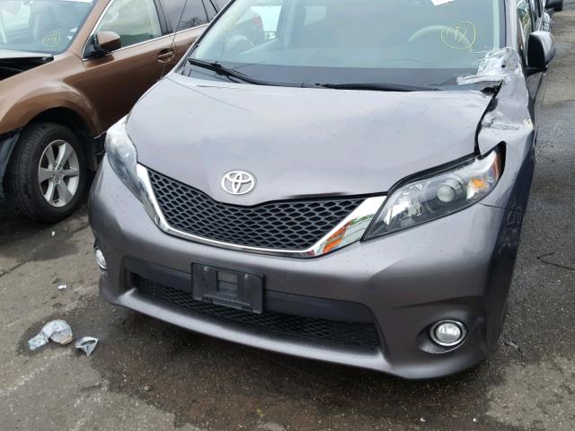 5TDXK3DC0BS062514 - 2011 TOYOTA SIENNA SPO GRAY photo 9