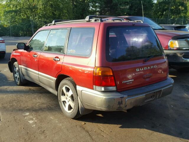 JF1SF6556YH715902 - 2000 SUBARU FORESTER S 红色 照片 3