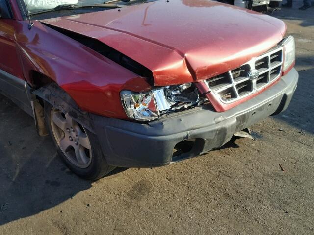 JF1SF6556YH715902 - 2000 SUBARU FORESTER S 红色 照片 9