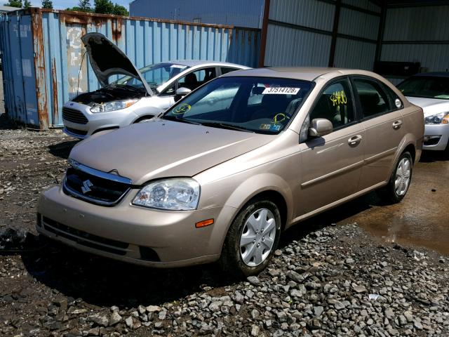 KL5JD56Z67K619363 - 2007 SUZUKI FORENZA BA BEIGE photo 2