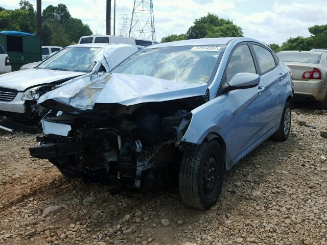 KMHCT4AE6DU515679 - 2013 HYUNDAI ACCENT GLS BLUE photo 2