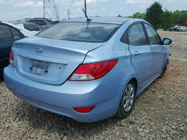 KMHCT4AE6DU515679 - 2013 HYUNDAI ACCENT GLS BLUE photo 4