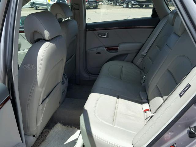 KMHFC46F47A224540 - 2007 HYUNDAI AZERA SE GRAY photo 6