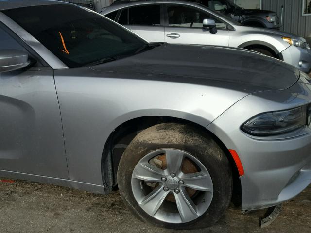 2C3CDXHG1HH518531 - 2017 DODGE CHARGER SX SILVER photo 9