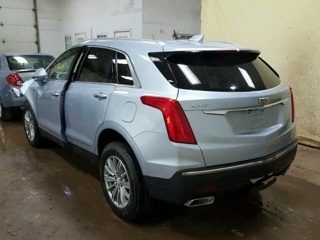 1GYKNBRS7HZ314207 - 2017 CADILLAC XT5 LUXURY BLUE photo 3