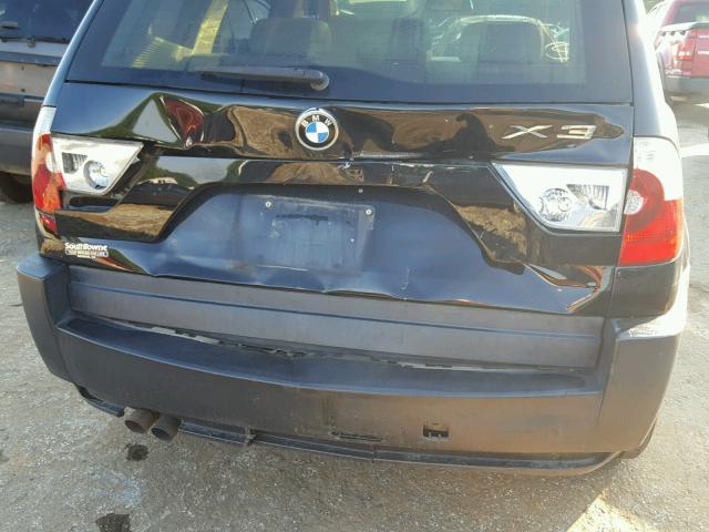 WBXPA93455WD04935 - 2005 BMW X3 3.0I BLACK photo 9