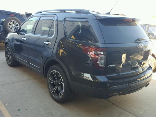 1FM5K8GT1EGC01866 - 2014 FORD EXPLORER S BLACK photo 3