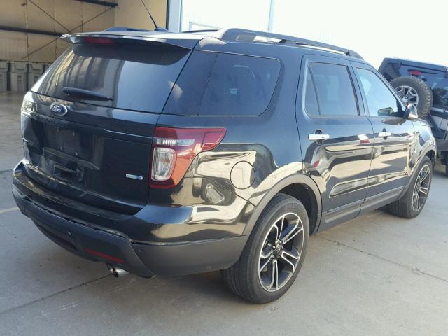 1FM5K8GT1EGC01866 - 2014 FORD EXPLORER S BLACK photo 4