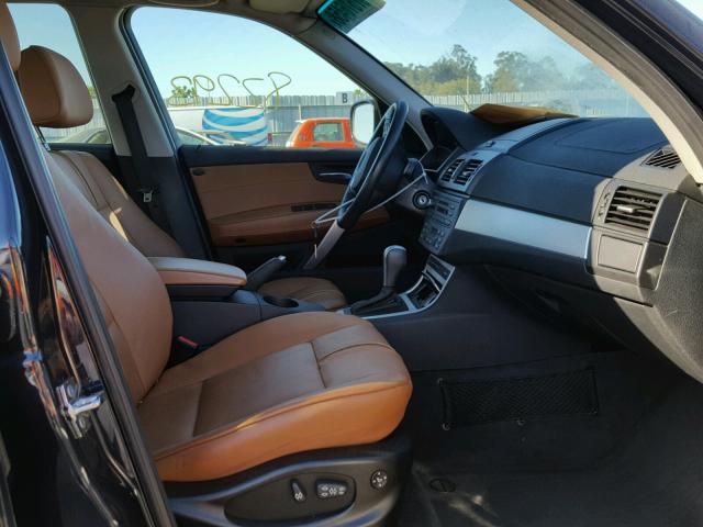 WBXPC9C43AWJ34818 - 2010 BMW X3 XDRIVE3 BLUE photo 5