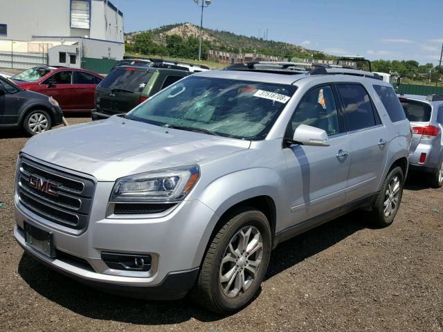 1GKKRRKD0EJ210946 - 2014 GMC ACADIA SLT ნაცრისფერი ფოტო 2