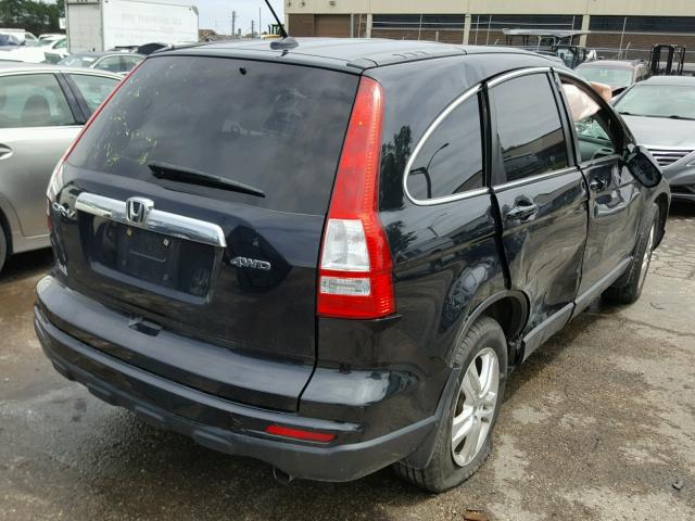 5J6RE4H79BL122367 - 2011 HONDA CR-V EXL BLACK photo 4