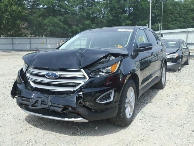 2FMPK4J95HBB70860 - 2017 FORD EDGE BLACK photo 2