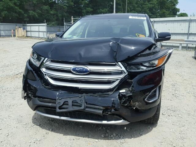 2FMPK4J95HBB70860 - 2017 FORD EDGE BLACK photo 9