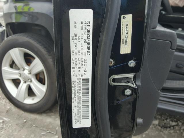 1C4NJPCB2CD589820 - 2012 JEEP PATRIOT LI BLACK photo 10