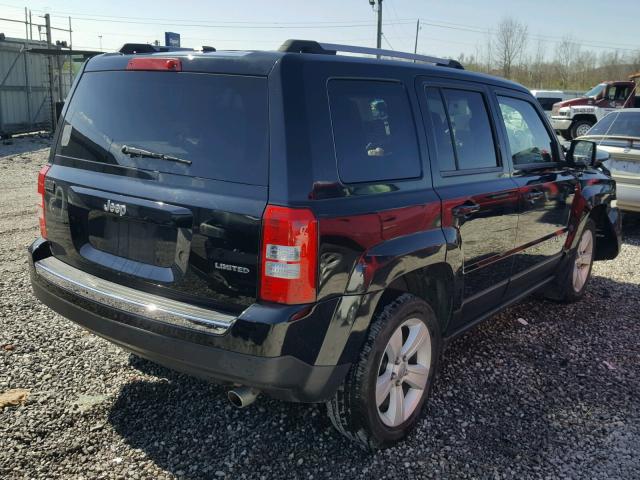 1C4NJPCB2CD589820 - 2012 JEEP PATRIOT LI BLACK photo 4